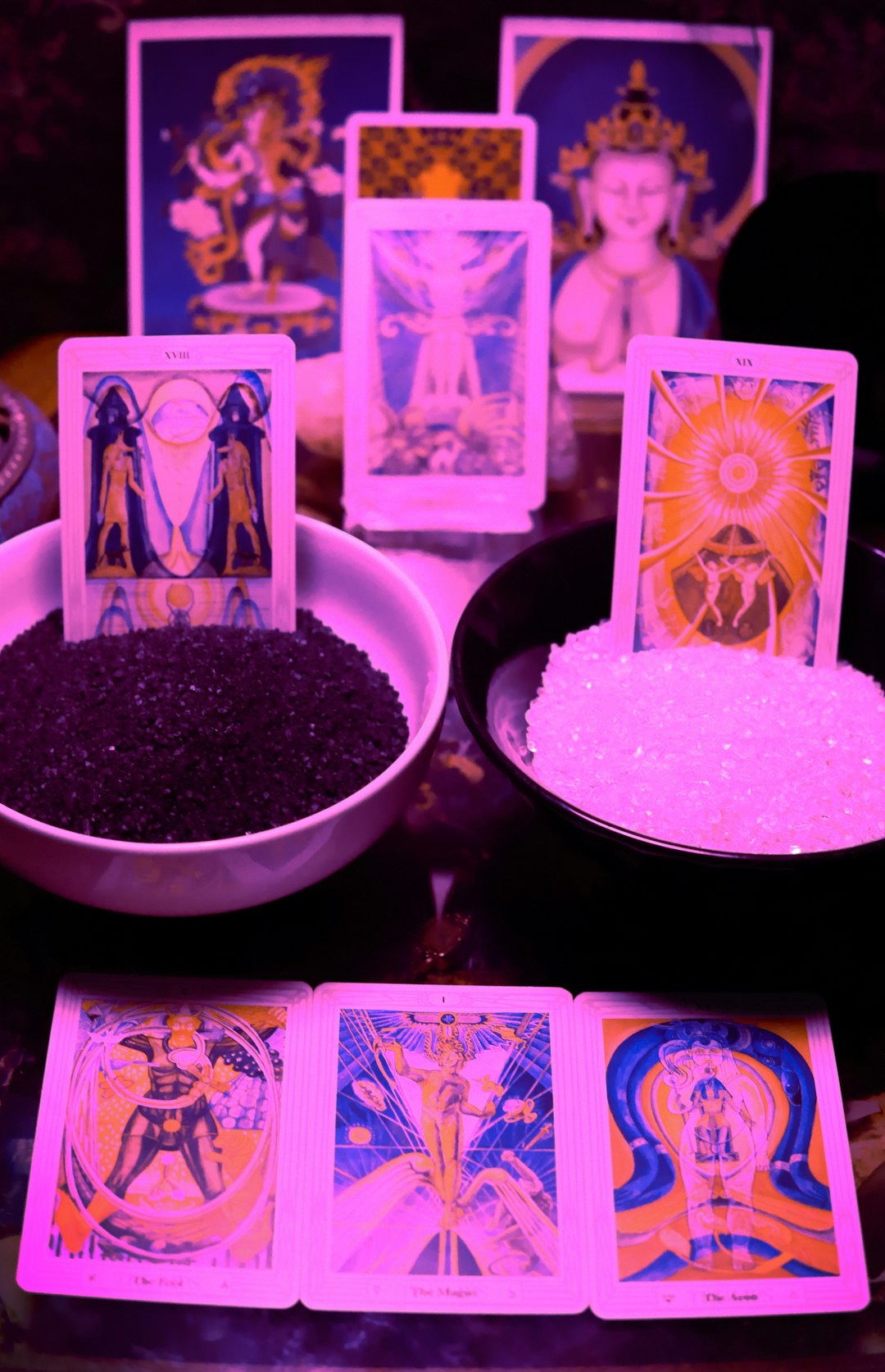 Mystical tarot cards